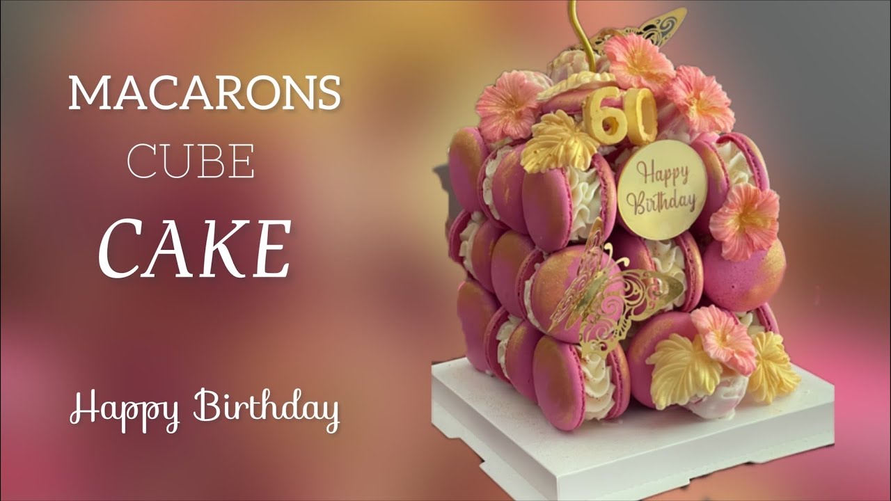 MACARONS CUBE CAKE 💖HAPPY BIRTHDAY 💖CAKE 💖MACARON 💖МАКАРОН КУБ ТОРТ💖ТОРТ 💖МАКАРОНС