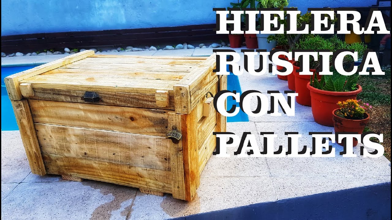 Hielera Conservadora en madera de Pallets