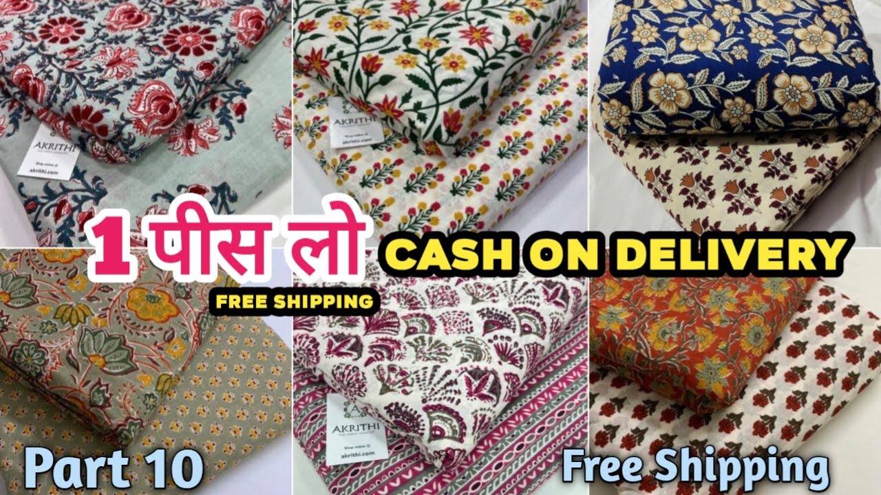 Jaipur Cotton Suit 👈 Single Piece Available 👈 Cotton Suit For Girls Worldwide Delivery