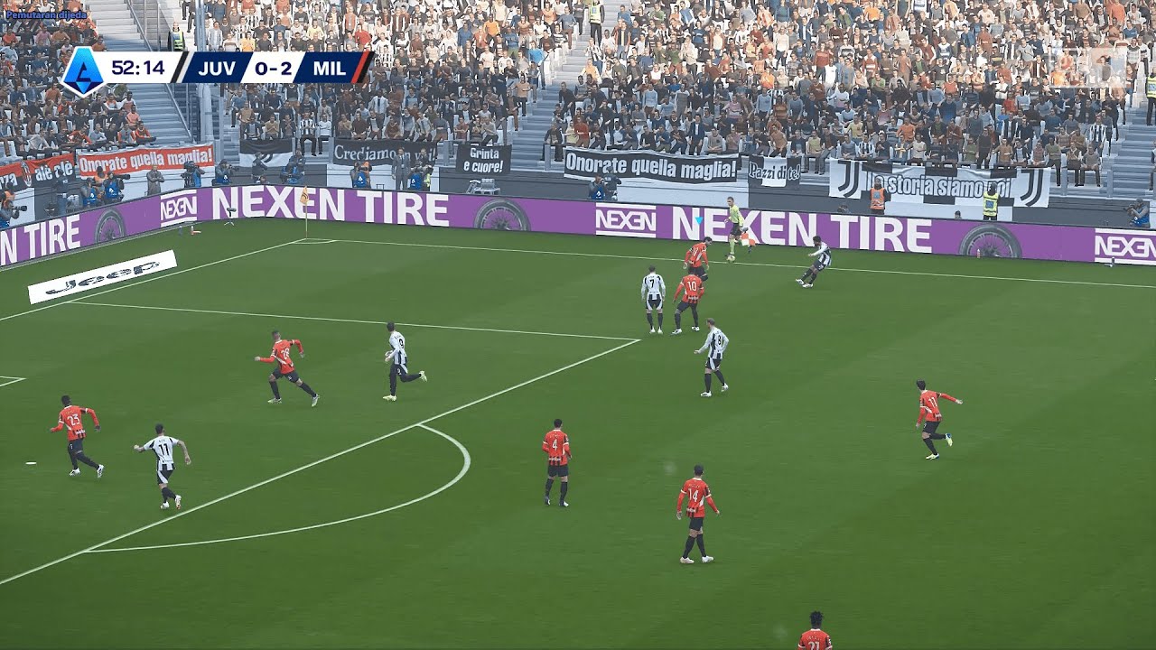 Football Life 2025 + Megapatch V3 Gameplay Serie A Full MOD. Juventus VS AC Milan.