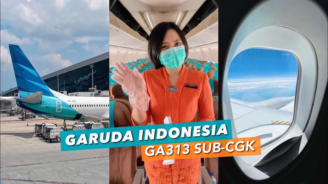 Terbang Pulang Naik GARUDA INDONESIA B737-800NG GA313 Surabaya - Jakarta (Trip ke Timur Part END)