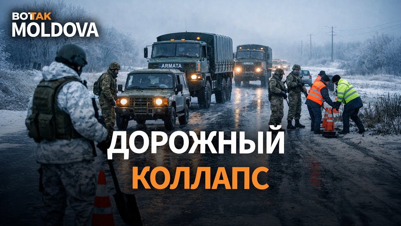 Армия Молдовы борется с гололедом.  Бизнес из Тирасполя бежит в Кишинев. Выборный кризис в Гагаузии