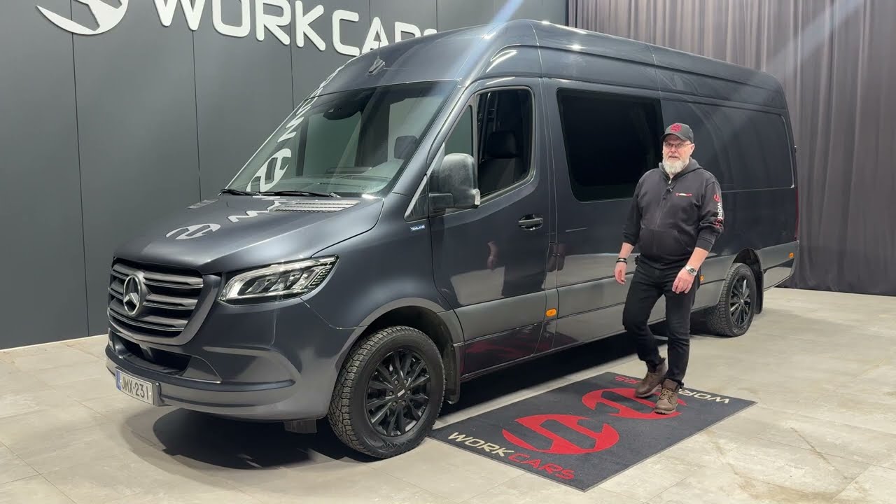 Work Cars Tampere / MB Sprinter 319 Autom / 1+4h Tamlans / ALV / 2023