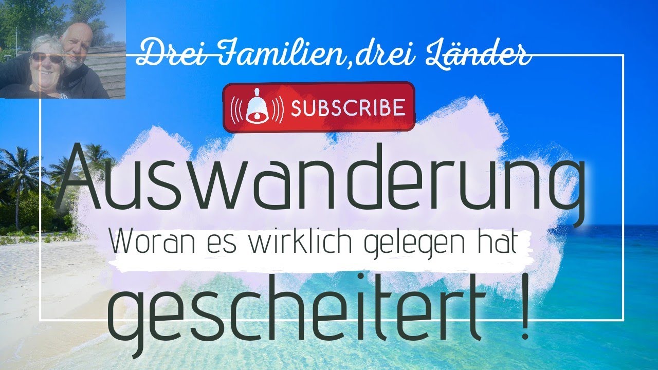 Drei gescheiterte Auswanderungen aus drei verschiedenen Länder, aber ein gemeinsamer Grund