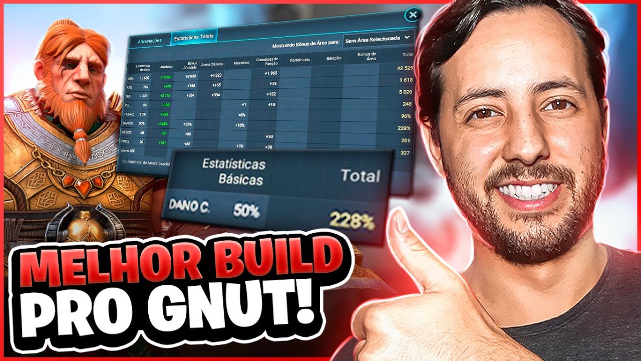 GNUT GUIA COMPLETO COMO CONSTRUIR E QUAIS MAESTRIAS USAR | Raid Shadow Legends