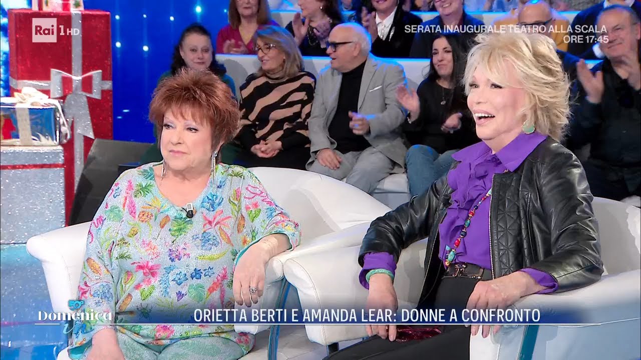 Orietta Berti e Amanda Lear: due donne a confronto - Domenica In 07/12/2025