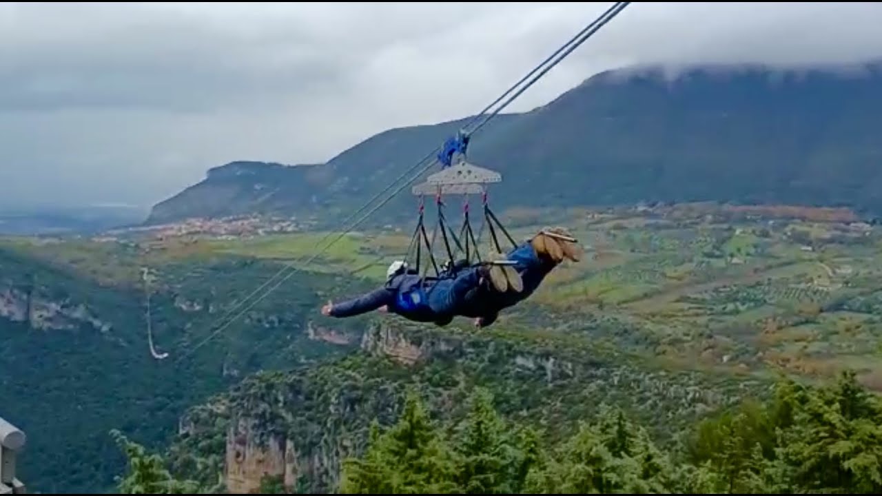 Volo dell'Angelo con la zipline a Trentinara #zipline #volo #volare #fly #speed #high #adrenalina