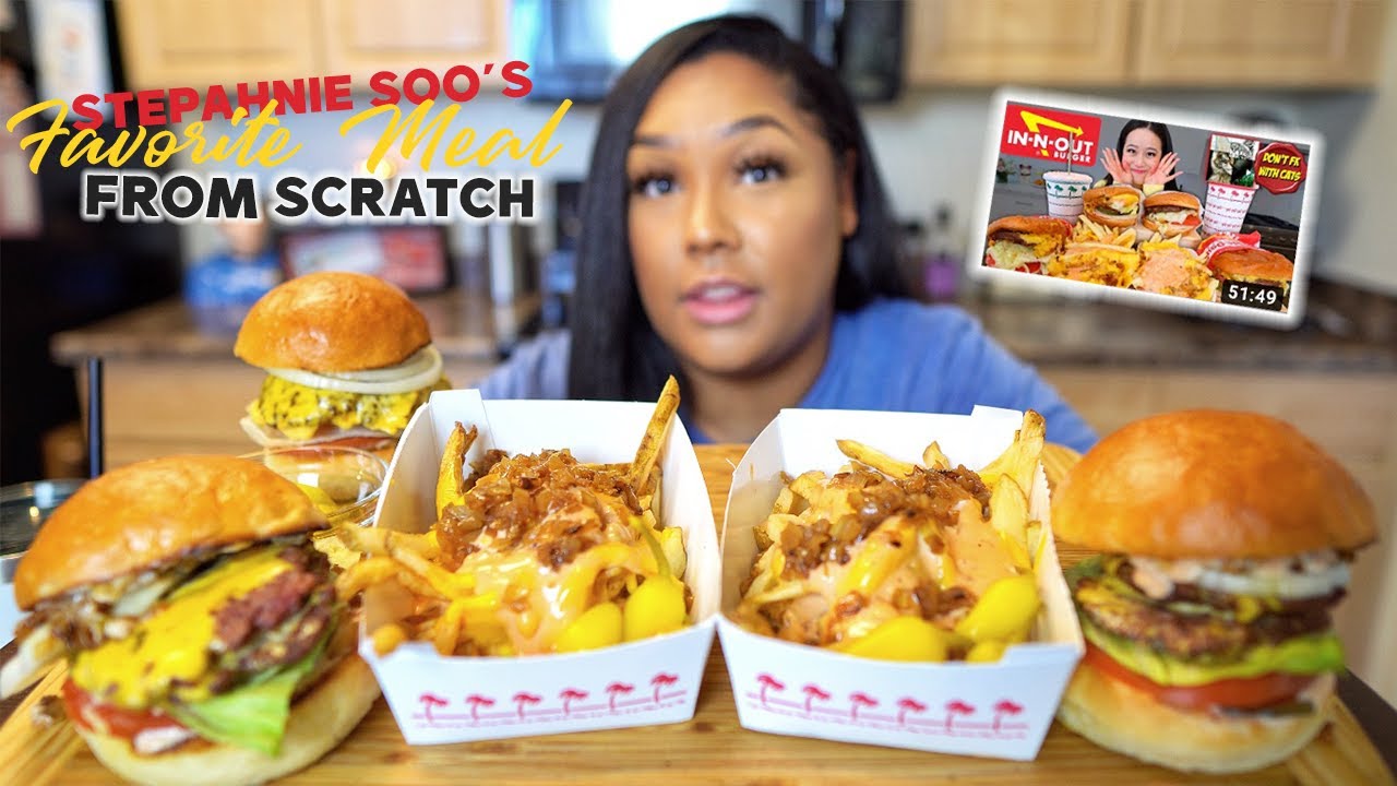 IN N OUT FEAST FROM SCRATCH | FULL RECIPE + MUKBANG 4K