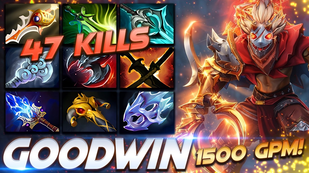 47 Frags GOODWIN Bounty Hunter 1500 GPM - Dota 2 Pro Gameplay [Watch & Learn]