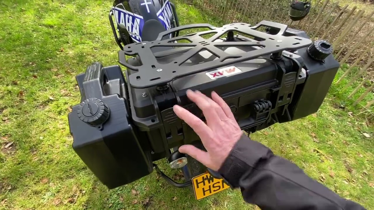 OVERLAND RIDER MODIFIED PELICASE TOP BOX WITH INTEGRATED FUEL/WATER 5L JERRY CANS - TENERE 700