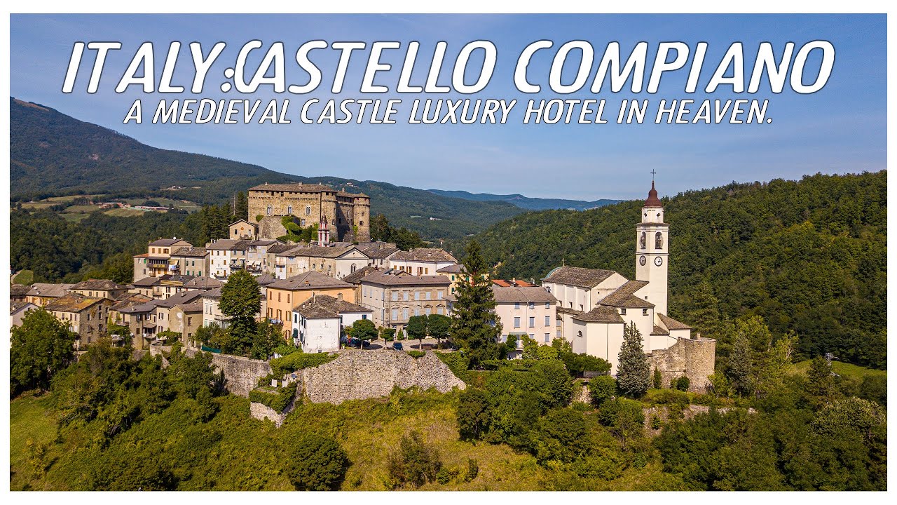 Italy Castello Compiano: A perfect medieval castle luxury hotel in heaven.