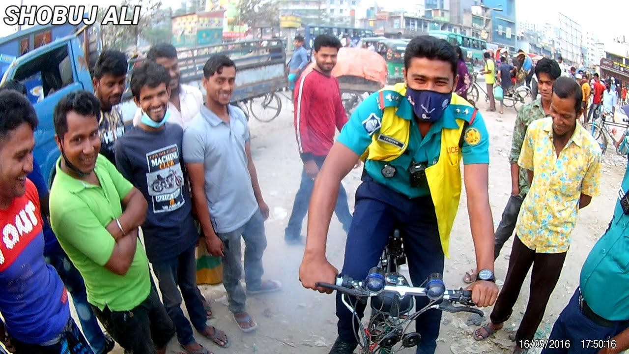 ইঞ্জিন সাইকেল দেখে কি করলো পুলিশ