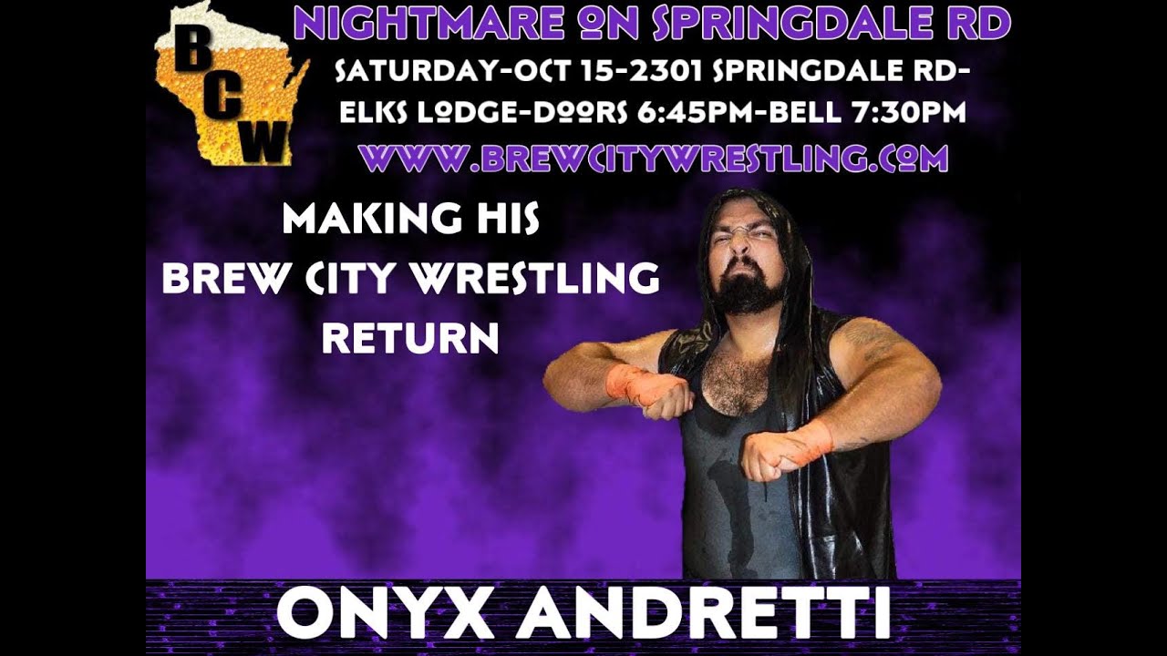 Brew City Wrestling  RTH22 RoZay St James vs Onyx Andretti vs Yeti Henderson for Elks Lodge title
