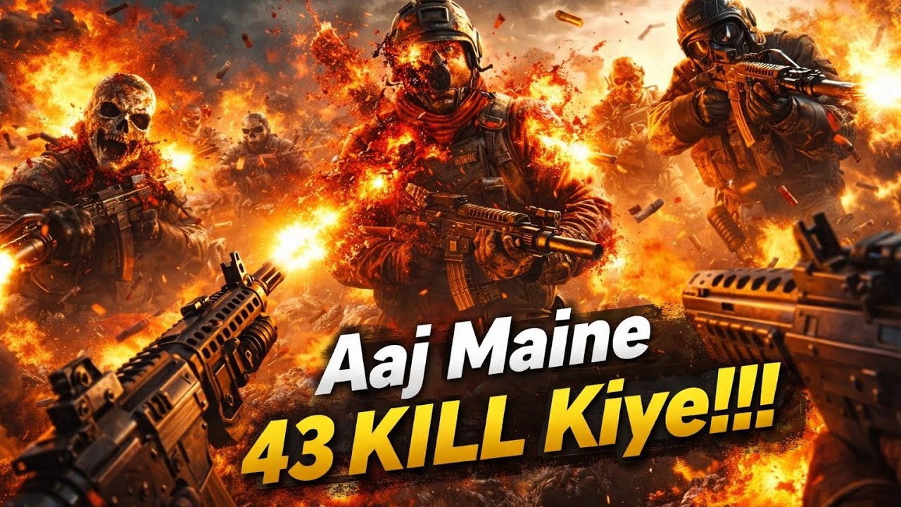 Aaj Maine 43 KILL Kiye 😈 Full Rage Mode Gameplay