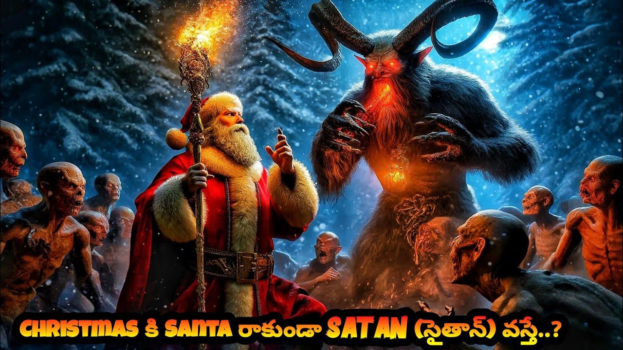 Christmas కి Santa రాకుండా Satan (సైతాన్) వస్తే..? 🤯 | Krampus Movie explained in Telugu| #Christmas