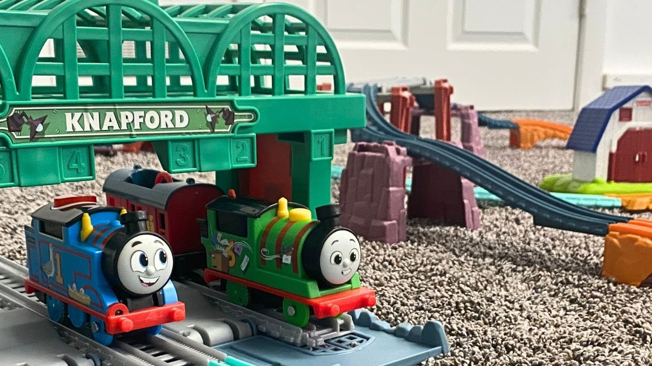 Talking All Engines Go Trains Travel Around Knapford Station & The Windmill! - Thomas & Friends