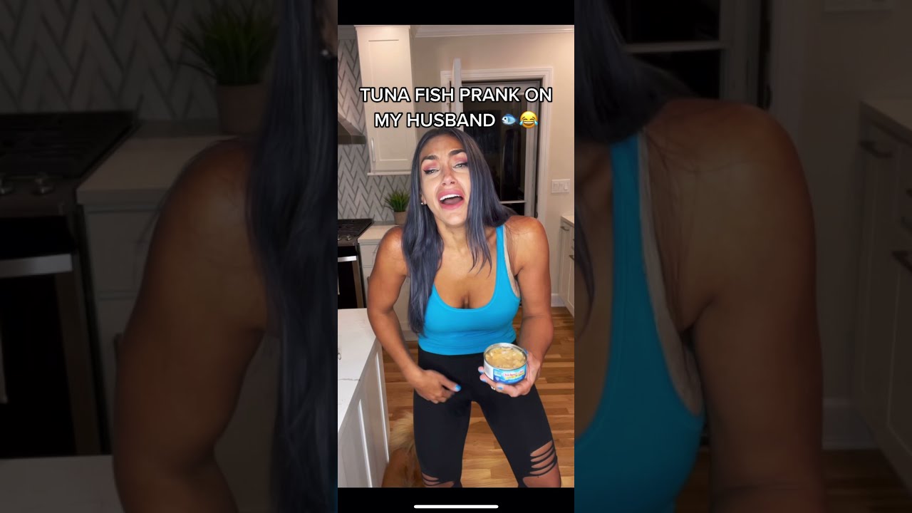 EPIC TUNA FISH PRANK ON HUSBAND!! #shorts