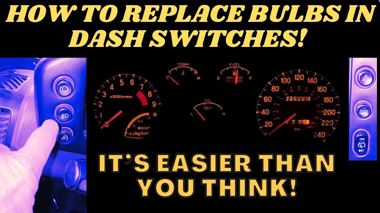 I Replaced Burnt Out Bulbs in Car Dash Switches - CHEAP!