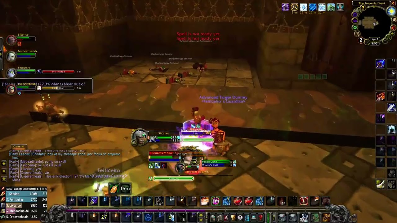 HC WoW BRD Tank Death