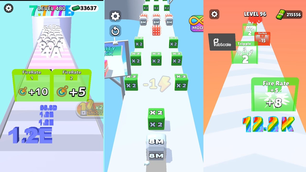Jelly run 2048 vs number run merge vs number run gameplay jelly run vs number run