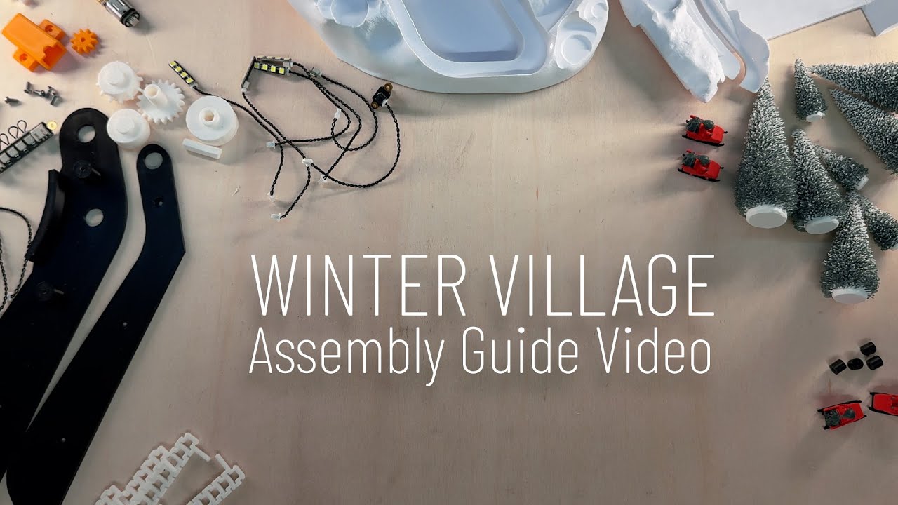 Winter Village Sled Hill - Assembly Guide