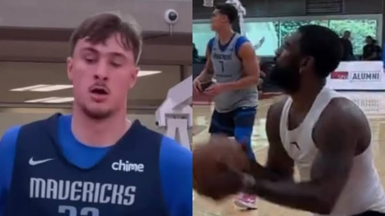 Cooper Flagg Shows Off Versatility at Mavs Practice + Kyrie Works 1-on-1 With Phil Handy