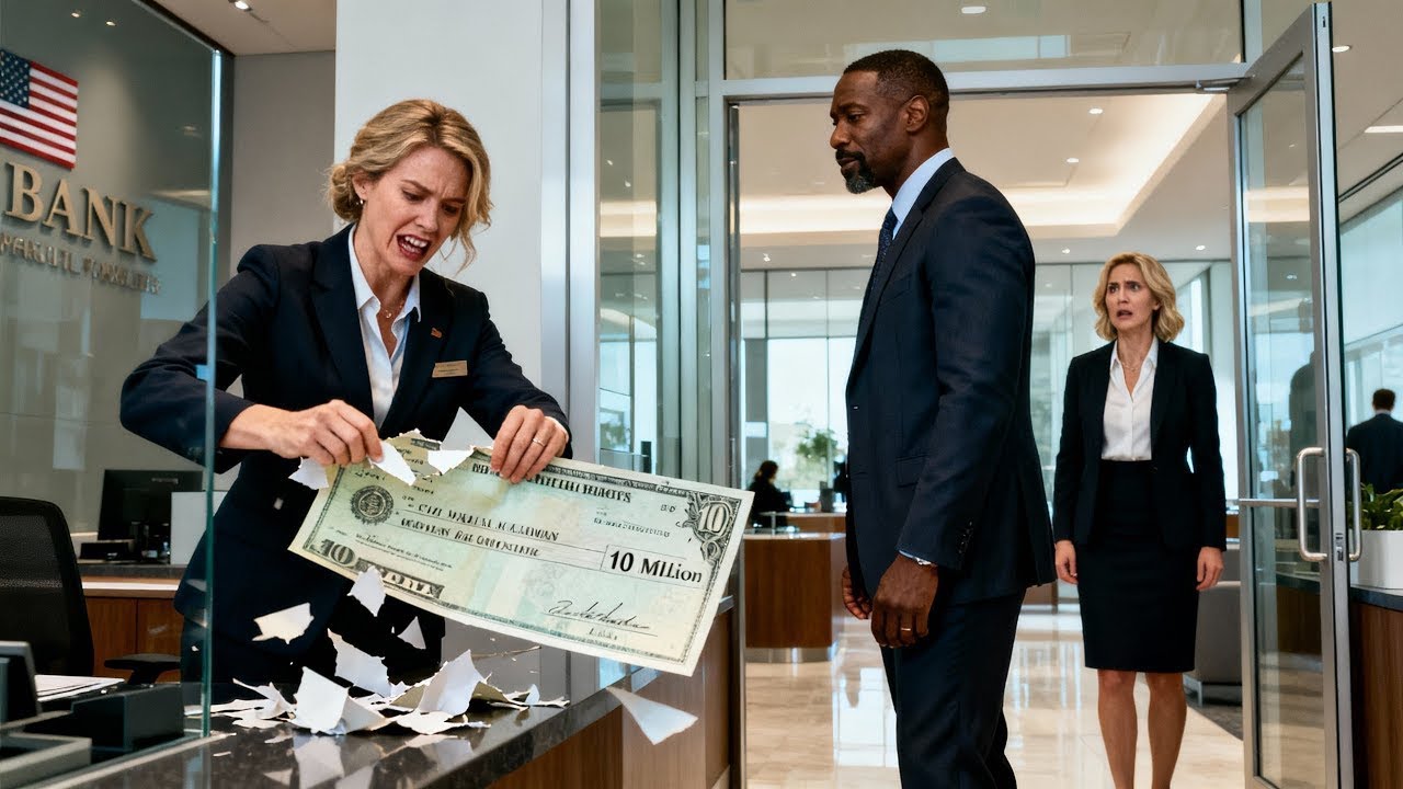 El gerente del banco rompió el cheque de 10 millones de dólares de un hombre negro — luego su jefe d