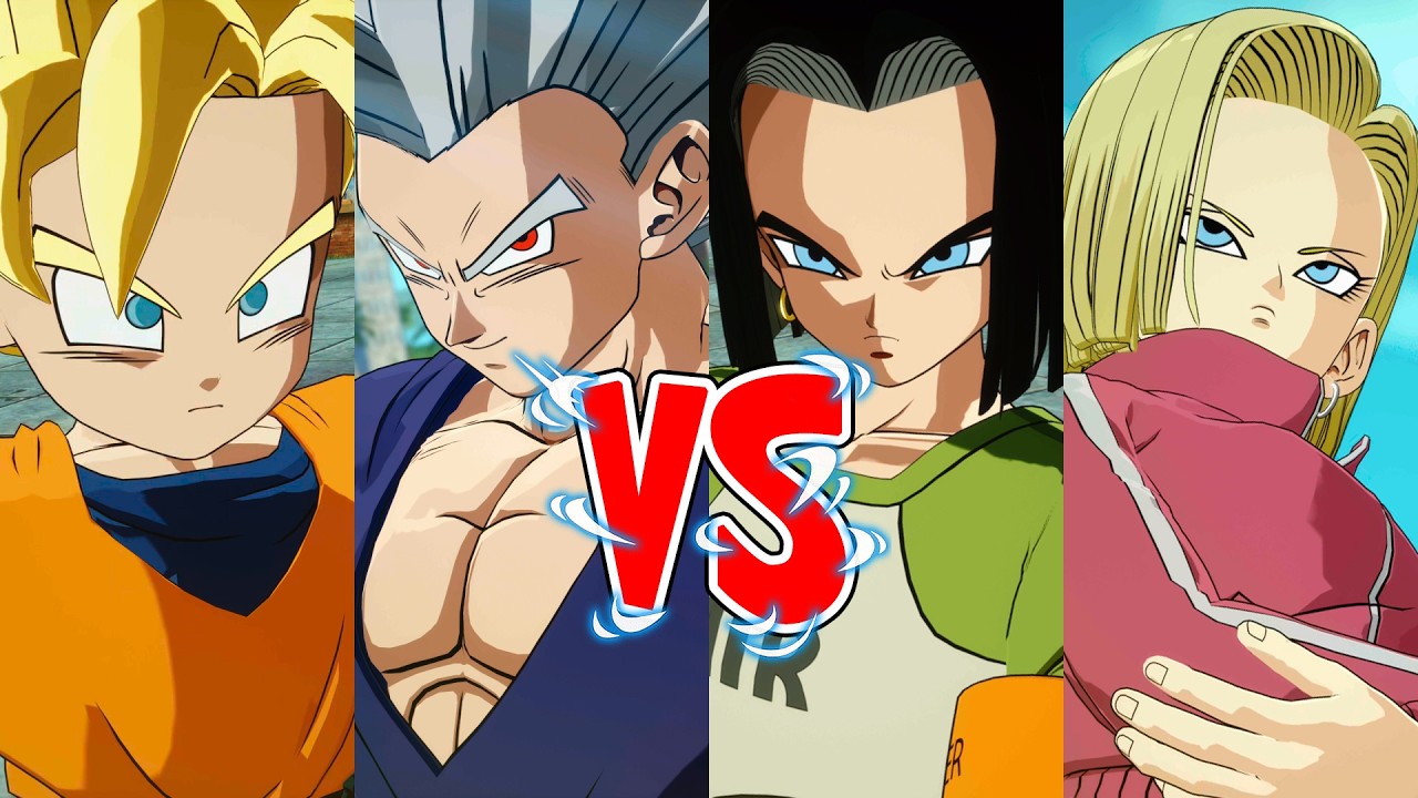 Sparking! Zero - Requested: Gohan Saikyo No Senshi 2&Goten bambino Super Saiyan vs N°17 DBS&N°18 DBS