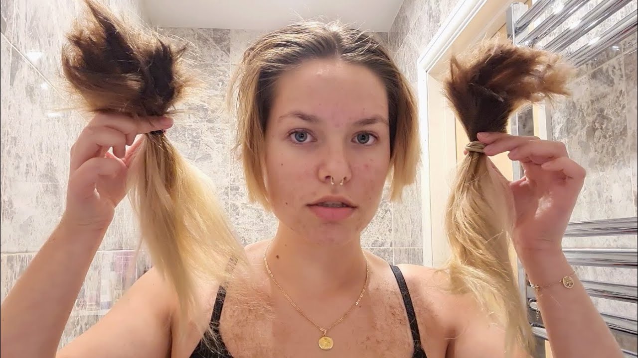 shaving my head behind my mums back