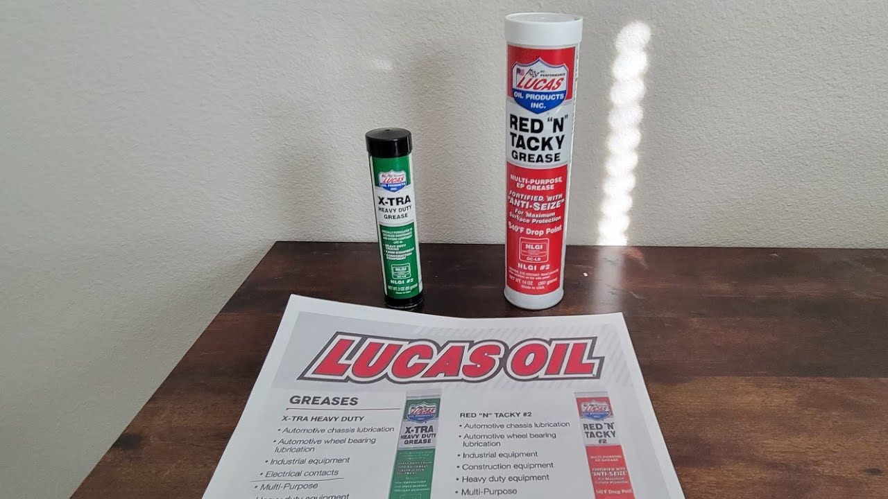 Сравнение смазок Lucus Red N Tacky и Lucus Xtra Heavy Duty #lucusoilproducts #lucusoil #grease