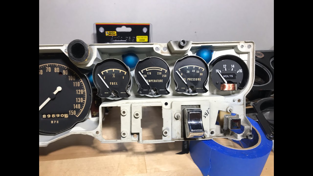 Ammeter to Voltmeter Gauge Conversion - 1968 Dodge Charger Modification