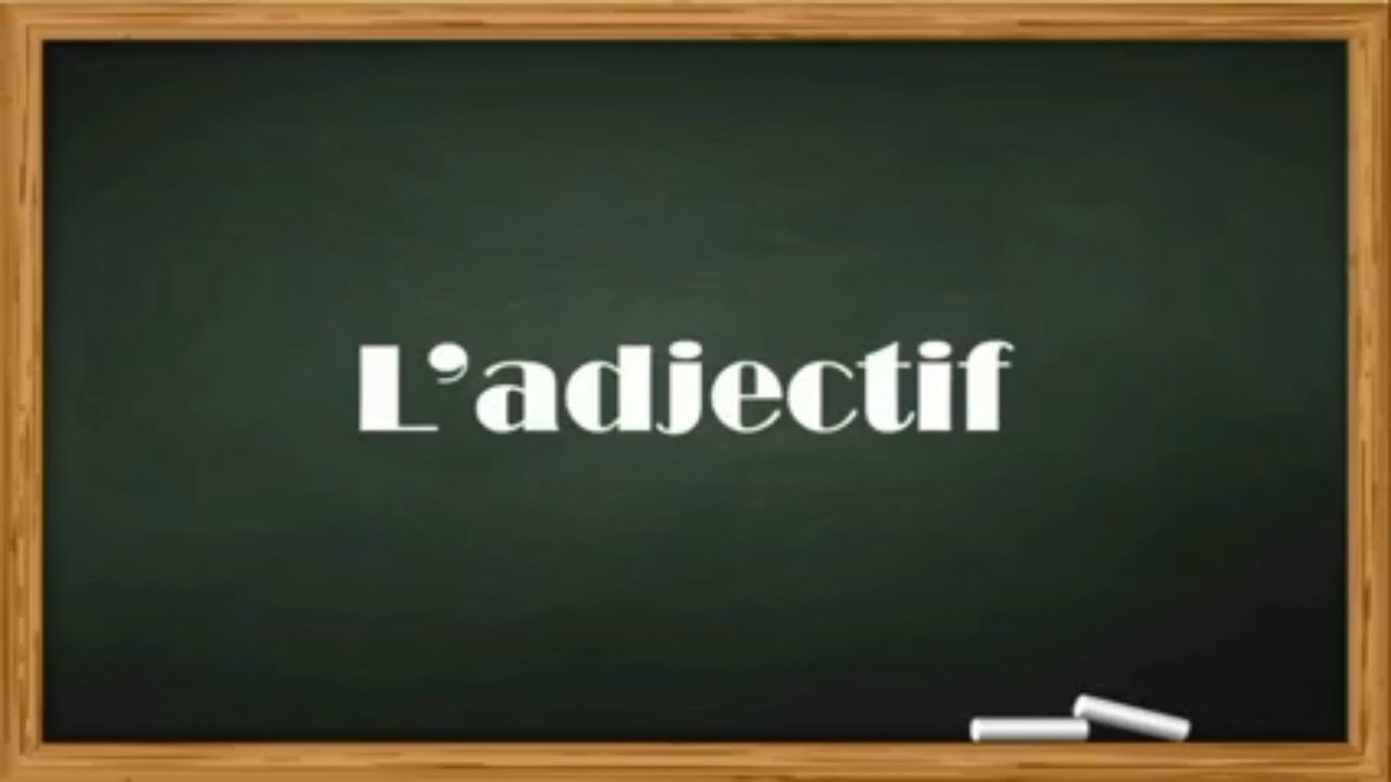 Reconnaître l'adjectif dans une phrase