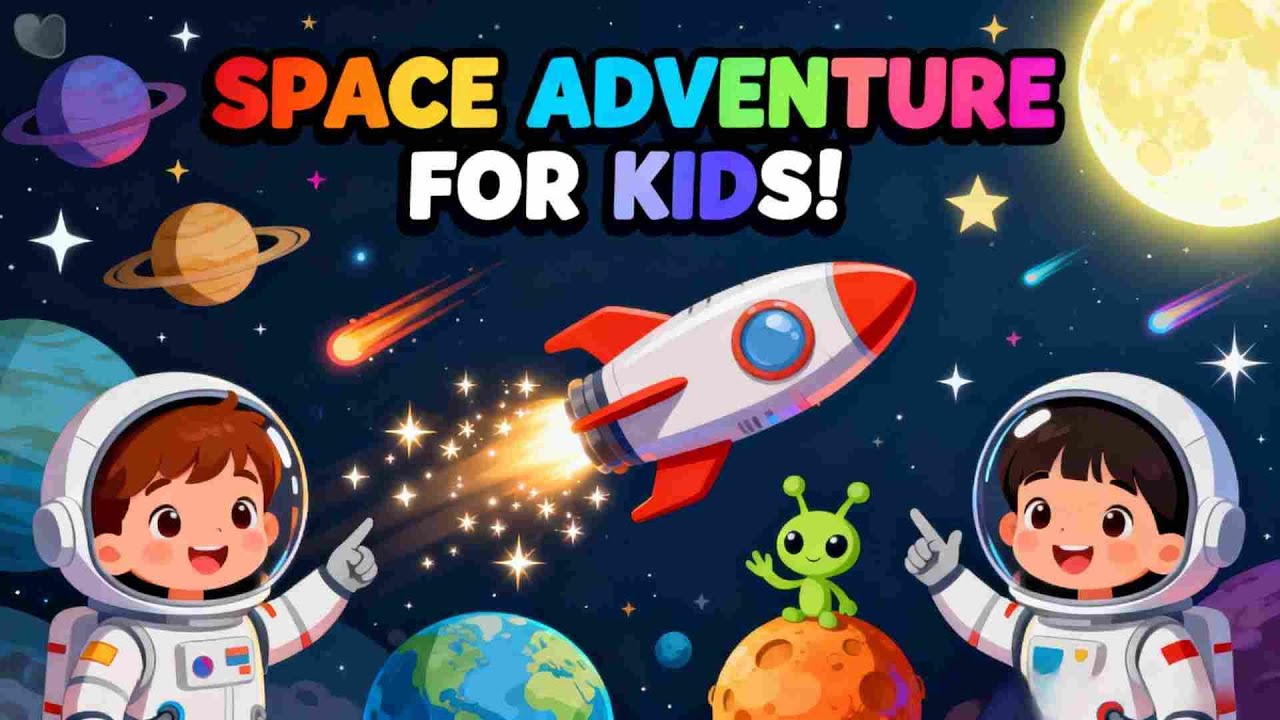 🌈Let's Go Space Adventure: 🎈🌈 Early Learning Made Fun & Easy!