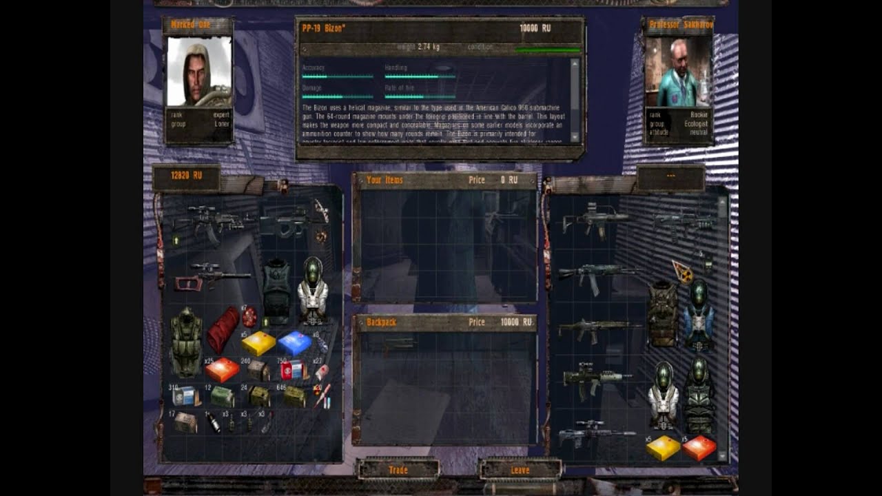 S.T.A.L.K.E.R Shadow of Chernobyl: Oblivion Lost 2.2  Locations of new guns