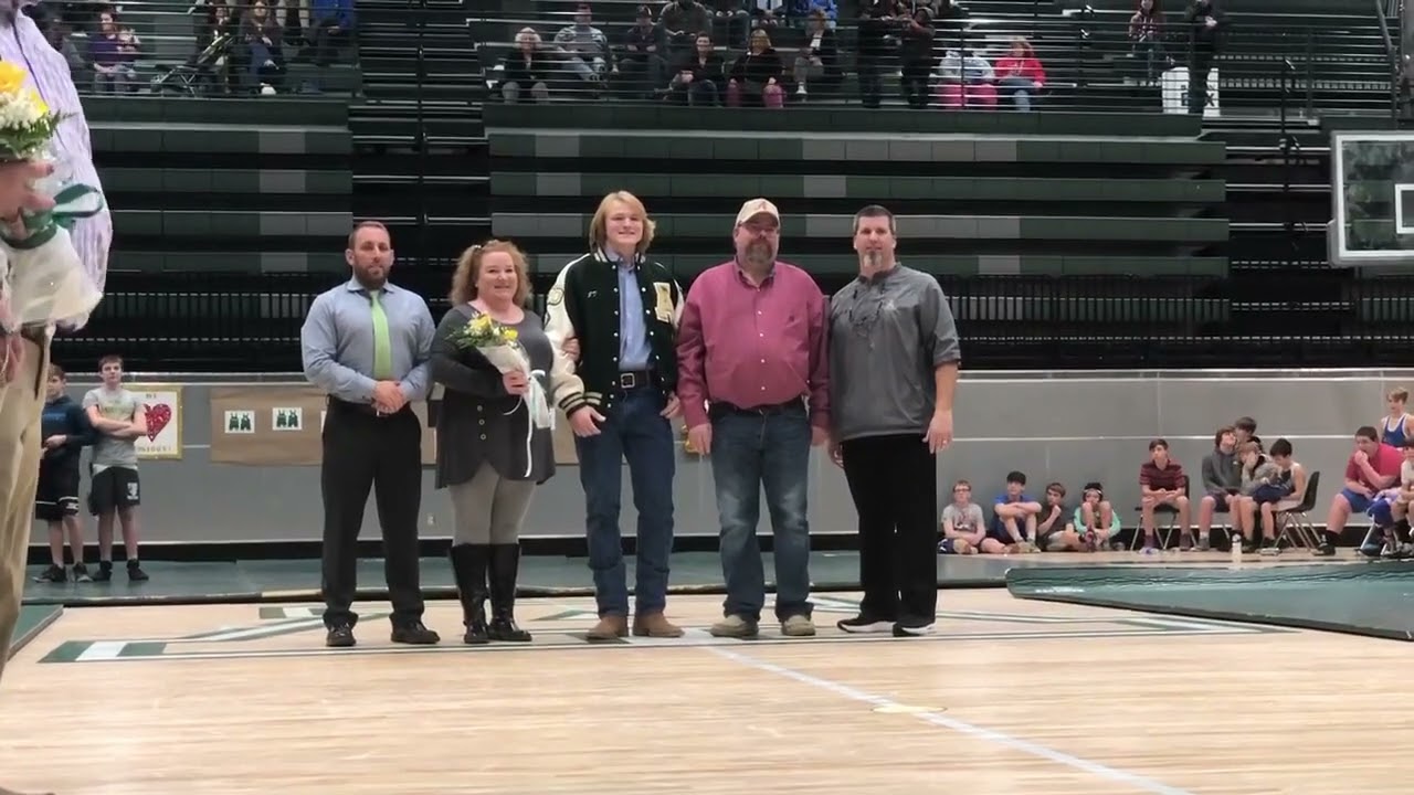 Adairsville Tiger Wrestling Community: Senior Night Ceremony 2020. Adairsville High School. 💚🤍💛🐅🐅