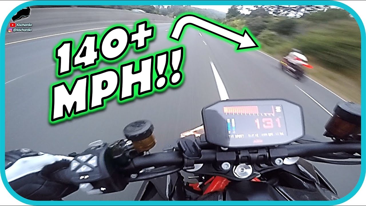 YAMAHA R6 RACES KTM SUPERDUKE on the HIGHWAY!!!!! | KISCHARDIO!
