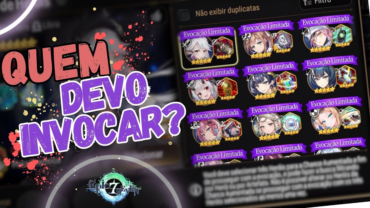 GUIA DA EVOCAÇÃO GRUPAL NO EPIC SEVEN: QUAL LIMITADO VALE A PENA INVOCAR?
