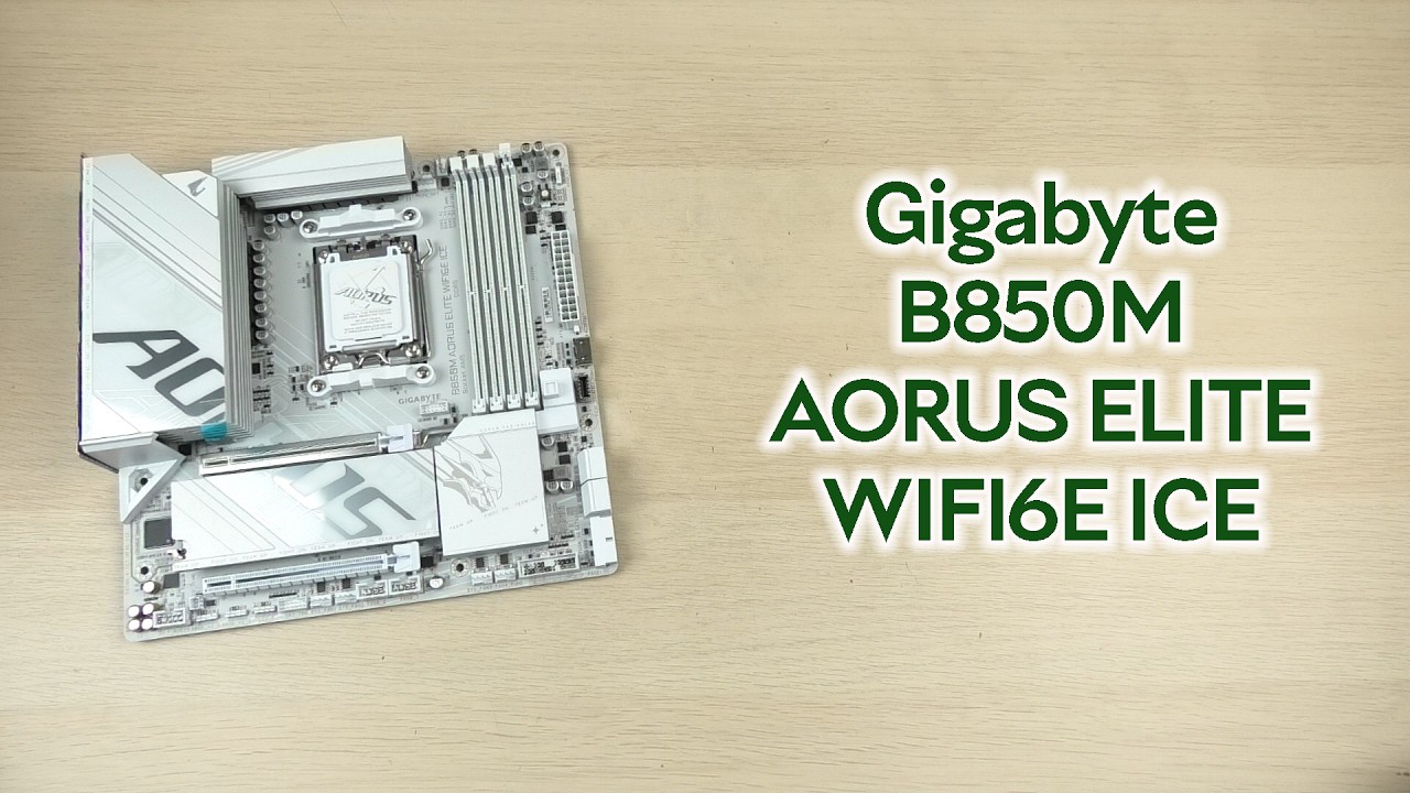 Розпаковка Gigabyte B850M AORUS ELITE WIFI6E ICE