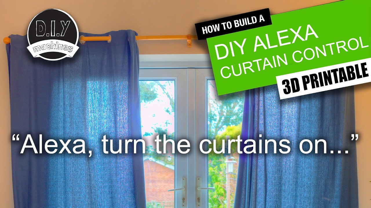 DIY - Alexa Curtain Control System - (3D Printable, Echo, Adafruit Feather Huzzah ESP8266)