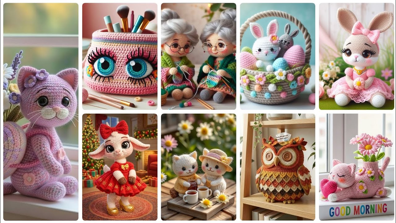Impresionantes y hermosas ideas de patrones de crochet a mano para la decoración del hogar. 