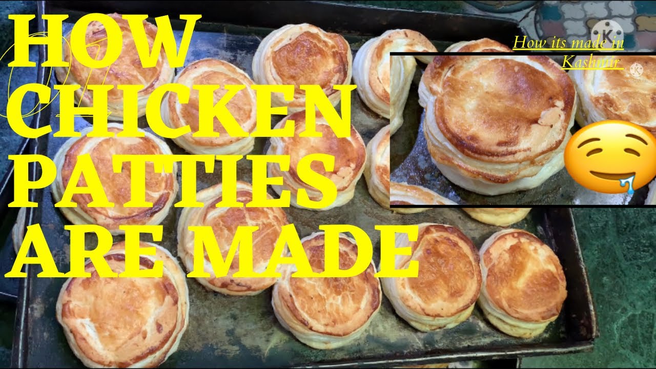 Chicken Patties ||How Chicken Patties Are Made|| Kashmir Bakery Style  ||Delicious Taste||