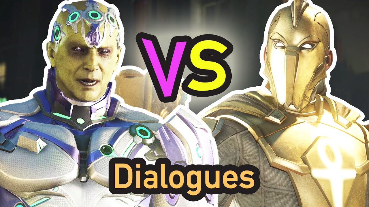 DOCTOR FATE VS BRAINIAC KENT NELSON & VRIL DOX DEATH BATTLE DIALOGUES QUOTE INJUSTICE 2 2020