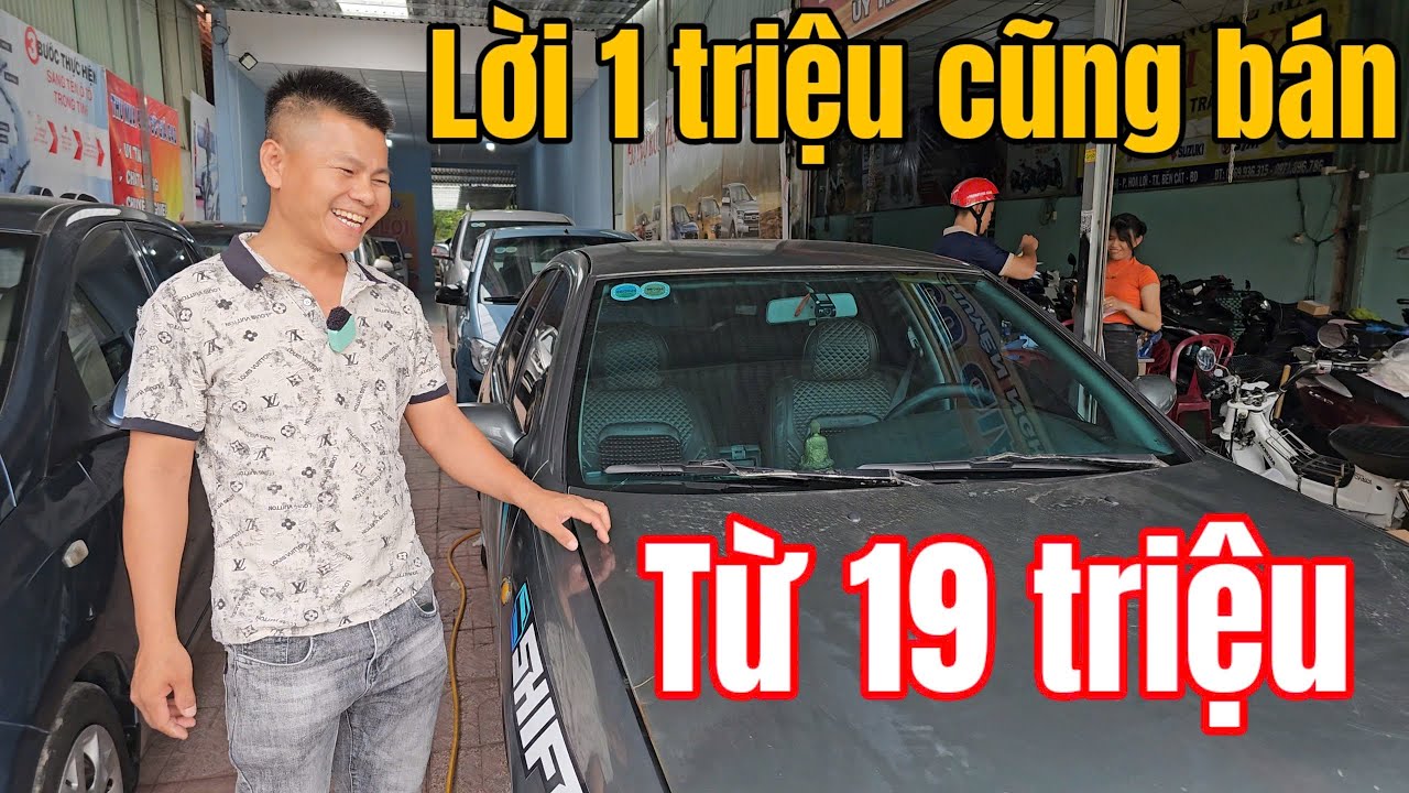 Trời ơi ô tô cũ 19 triệu rẻ hơn xe máy Toyota Kia Có ở chợ ô tô Hòa Lợi tập chạy tập lái xe gia đình