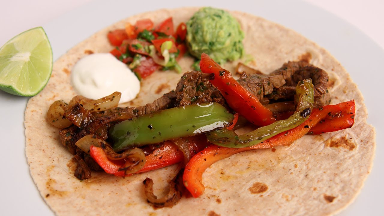 Homemade Steak Fajitas Recipe - Laura Vitale - Laura in the Kitchen Episode 381
