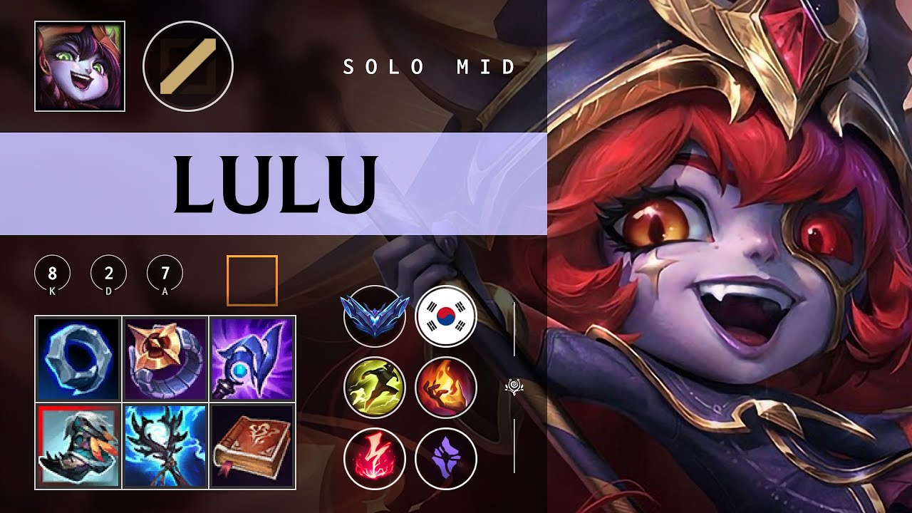 Lulu Mid vs Ahri - KR Diamond Patch 26.02