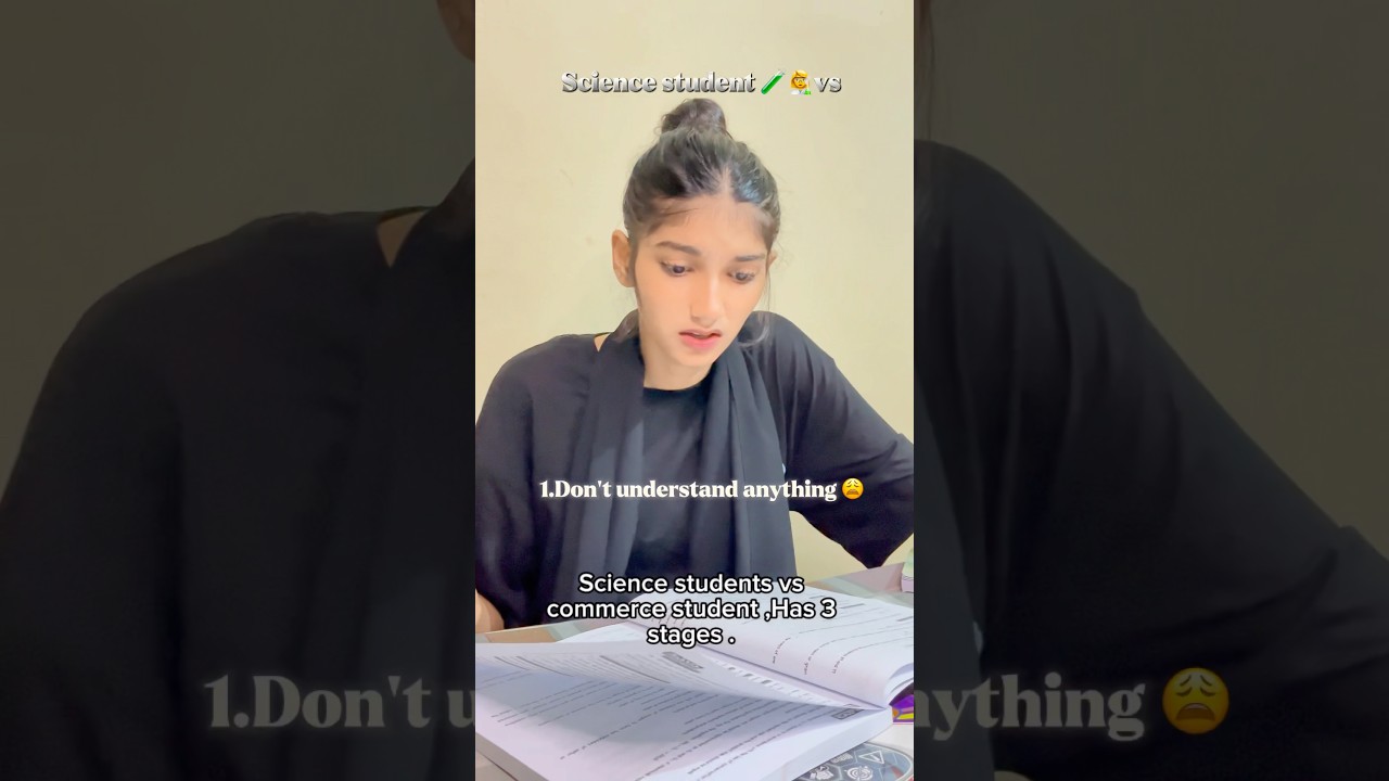 Science student vs commerce student 🫣😅|relatable| #relatable #commerce #science #studymotivation