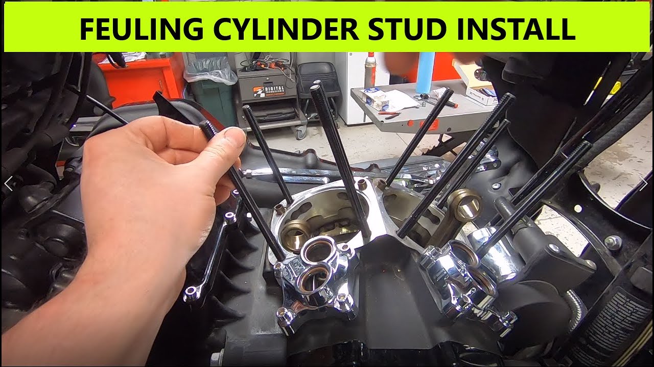 Установка шпильки цилиндра Harley Davidson Twin Cam Hi Performance