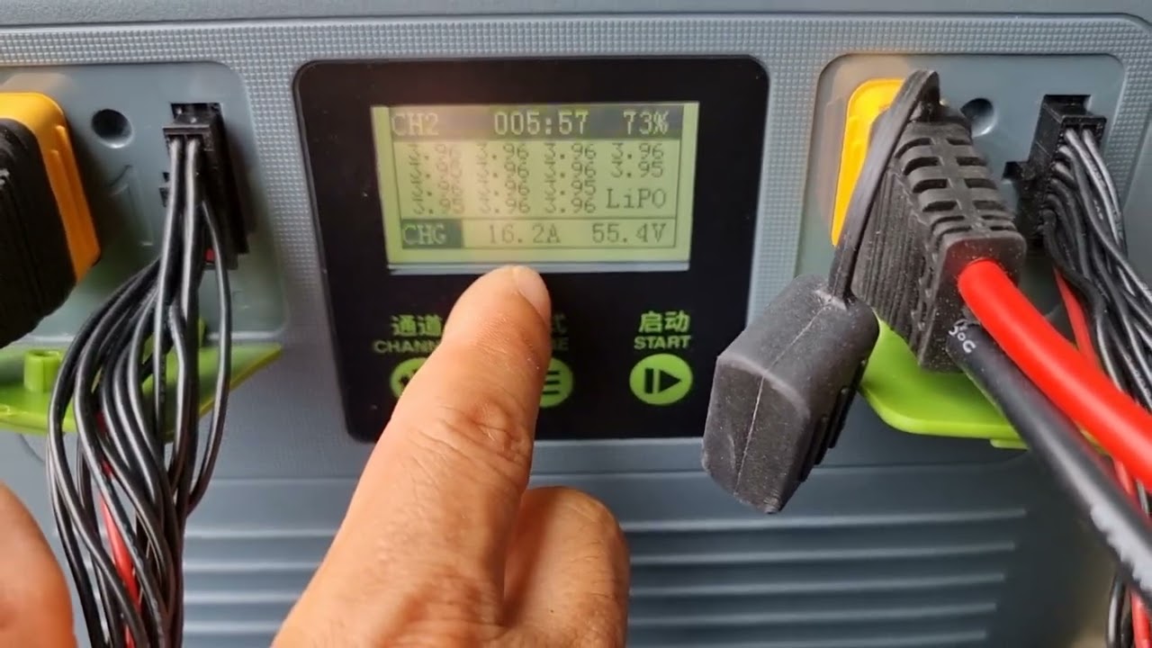 SKYRC PC3000H 충전기로 HEREWIN 14셀 밧데리 2팩 동시 충전을 하여봅니다. 최대 4팩 동시충전가능, 12셀 밧데리도 충전가능