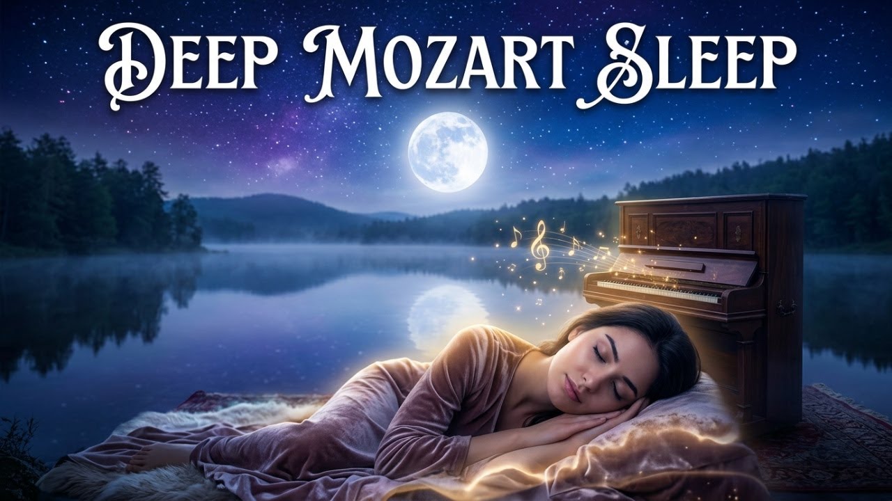 Deep Mozart Sleep Piano 🌙 Ultimate Night Healing Relaxation