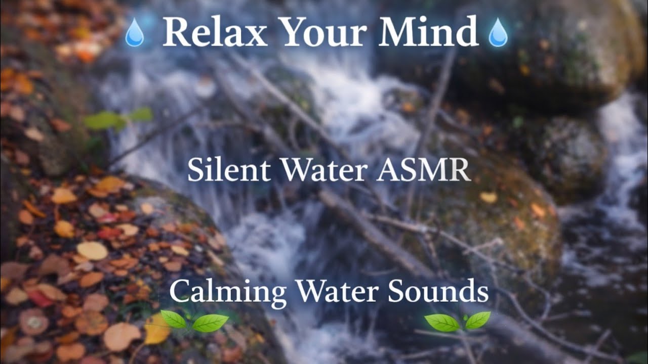 Powerful River Stream Sound 🌊 | Deep Sleep & Relaxation | Silent Water ASMR